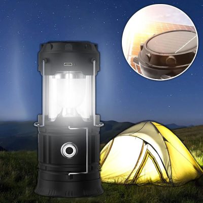 Lampă de camping cu încărcare solară + lanternă de mână | CAMPGLO