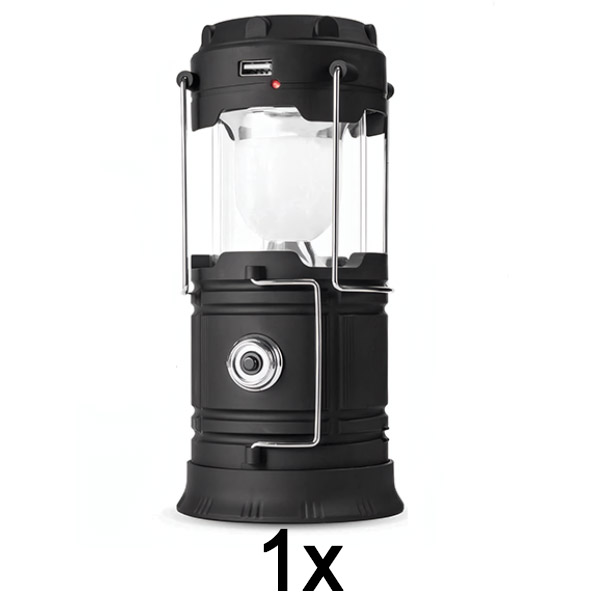 1x Lampă de camping cu încărcare solară + lanternă de mână | CAMPGLO