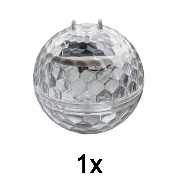 1x Minge disco solară DISCOGLO – Iluminat elegant și distractiv pentru orice spațiu!