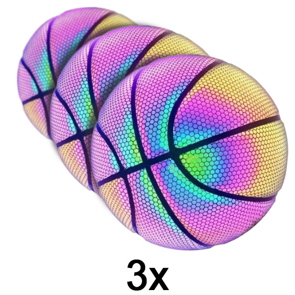 3x Minge de baschet holografică | FLASHBALL