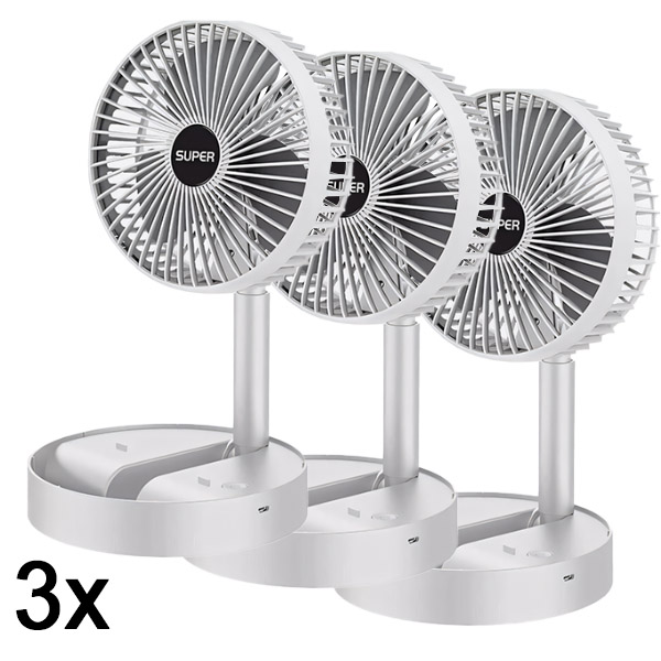3x Ventilator electric cu USB pentru birou | FOLDICOOL