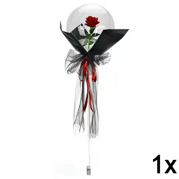 1x Balon cu LED-uri și trandafir pentru momente de neuitat | LOVEBALLOON