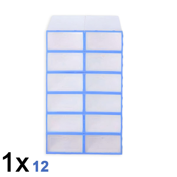 1x Cutie de plastic pentru depozitarea pantofilor (12 bucăți) | SHOEZY