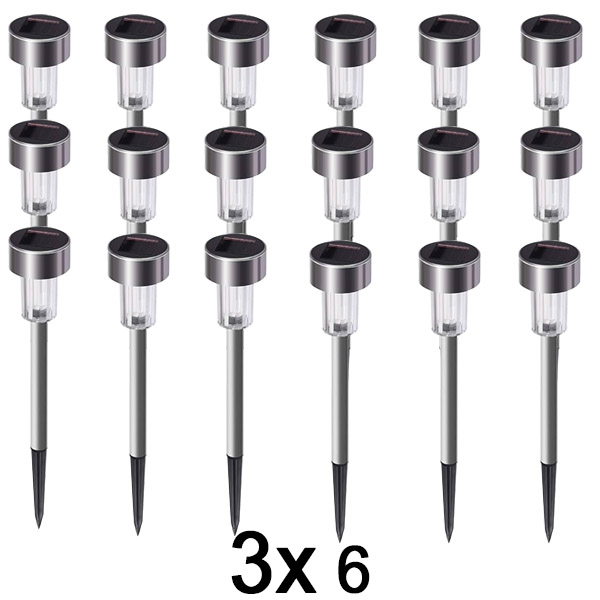 3x Lămpi solare pentru grădină (6 bucăți) | SOLSTRE