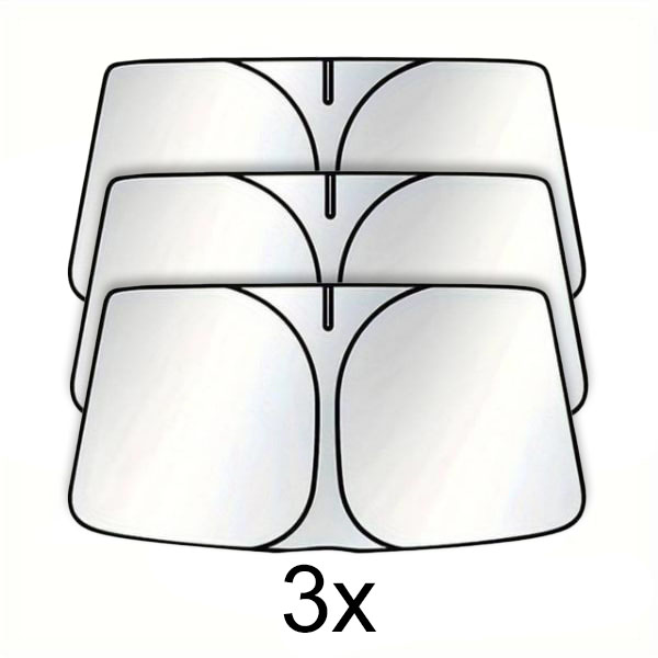 3x Parasolar auto pliabil (145x80cm) | SUNDEO