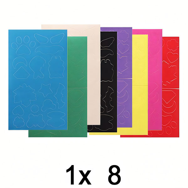 1x Patch-uri autoadezive pentru repararea hainelor (8x Culori multiple) | ZAKRPKA