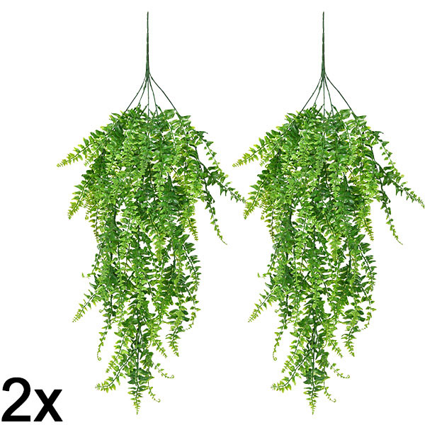 2x Ferigă artificială suspendată (80 cm) | FERNY