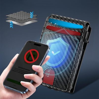 Portofel subțire cu mecanism pop-up pentru carduri | CARDPOP