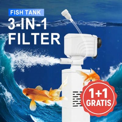 Filtru silențios pentru acvariu - 3 în 1, 650 L/h | FILTPRO 1+1 GRATUIT
